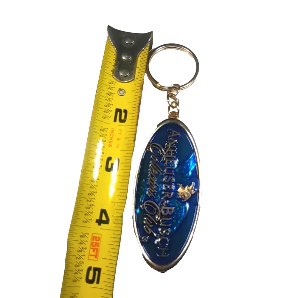 Anheuser Bush Collectors Club Brass Keychain